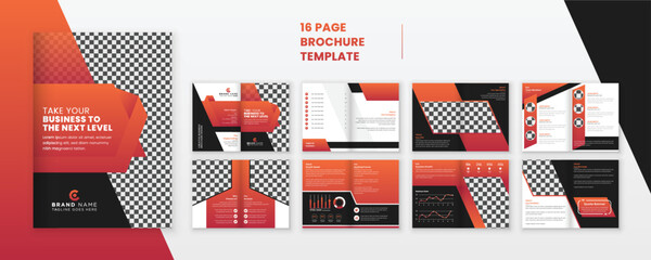 Corporate modern multipurpose multipage company profile brochure catalog template design