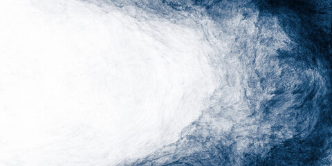 Abstract blue and white paint background with brush stroke and grunge texture vintage style in concept winter, ocean, sky.