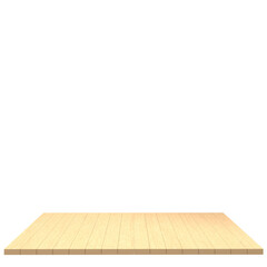 Wood board 3d render isolated