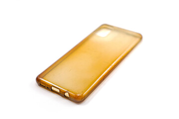 Transparent silicone smartphone case has been used