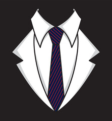 Vector tuxedo with bow tie.Vector illustration