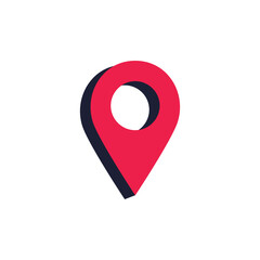 Map pin location symbol icon design