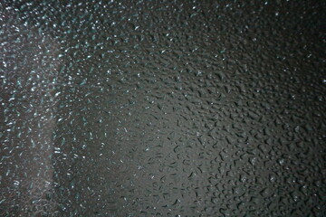 drops of water on the door mirror