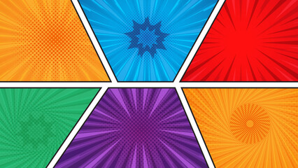 Abstract Comic Style Background Design © TUNGGA