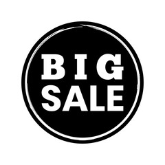 Big sale label sticker for product announcement.