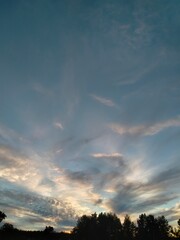 sunset in the clouds