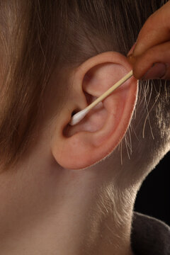 Close Up Of Ear With Stethoscope