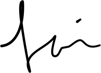 Initial signature