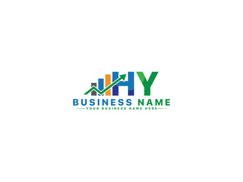Simple HY Finance Logo, Commercial Hy yh Logo Letter Vector For Your Business Marketing