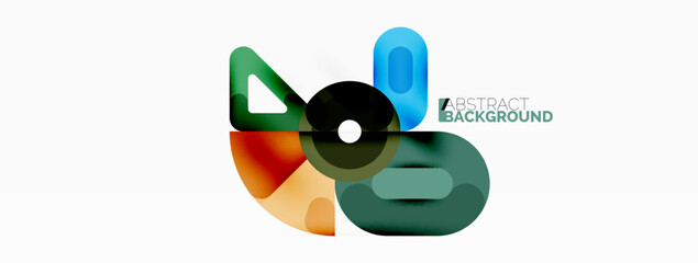 Creative geometric wallpaper. Circles, lines background. Business template for wallpaper, banner, background or landing