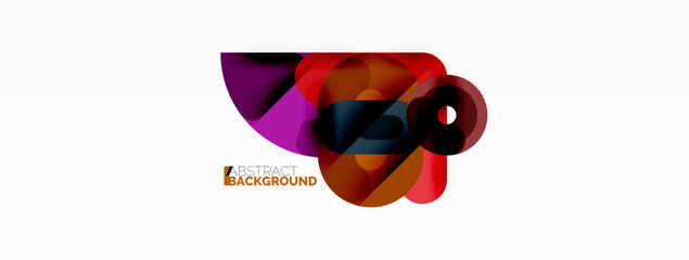 Creative geometric wallpaper. Circles, lines background. Business template for wallpaper, banner, background or landing