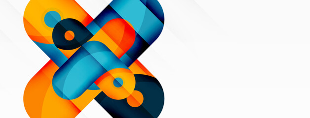 Creative geometric wallpaper. Trendy minimal abstract background. Techno business template for wallpaper, banner, background or landing