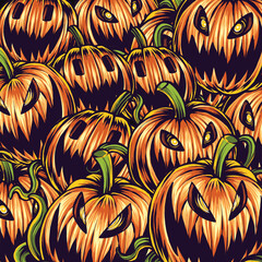 Pumpkin Halloween Theme And Concept Background