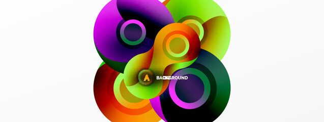 Circle geometric background. Abstract modern backdrop. Vector Illustration For Wallpaper, Banner, Background, Card, Book Illustration, landing page