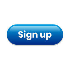 Sign up web button transparant PNG image.	