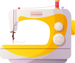 Sewing machine illustration