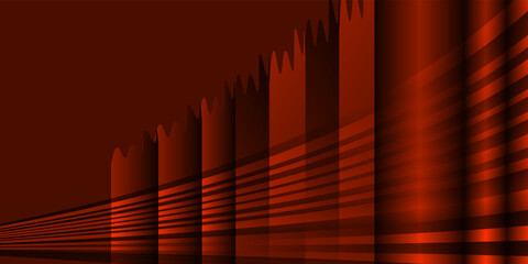 Fototapeta premium Abstract dark red background with light