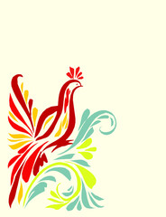 Fototapeta premium illustration of a rooster
