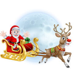 Santa Sleigh Header