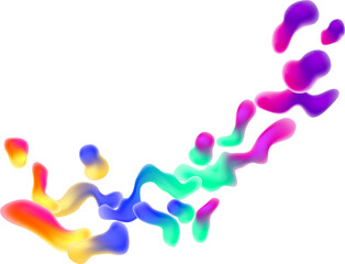 Rainbow Neon Color Lava Abstract Background