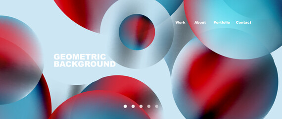 Liquid shapes with flowing gradient colors. Round elements and circles. Vector illustration for wallpaper, banner, background, leaflet, catalog, cover, flyer