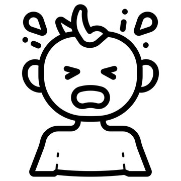 recommend clip art: baby boy crying