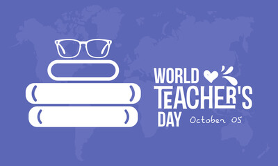 Vector illustration design concept of world teachers day observed on october 5
