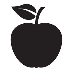 Apple icon vector isolated on background. Apple sign symbol for web site and app design.