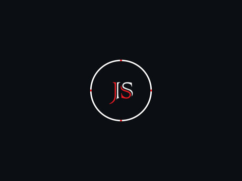 Minimalist Colorful JS Logo Letter, Initial Creative Js j s Logo Letter Vector Icon Design