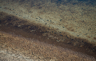 texture of the sand