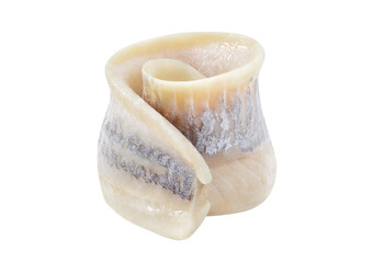 Herring, fillet wrapped in roll, isolated on white background with clipping path, element of...