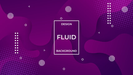 Purple Fluid Background Design For Website Backdrop, Business Presentation, Design Promotion
