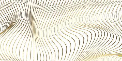 3D wave lines pattern smooth curve flowing dynamic gold gradient isolated on transparent background for concept of luxury, technology, digital, communication, science, music