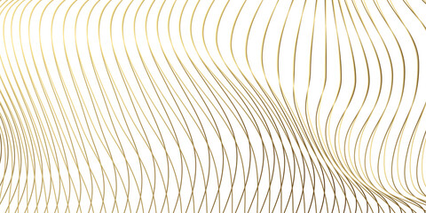 3D wave lines pattern smooth curve flowing dynamic gold gradient isolated on transparent background for concept of luxury, technology, digital, communication, science, music