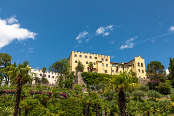 Fototapeta na wymiar Garten von Schloss Trauttmansdorff bei Meran, Südtirol