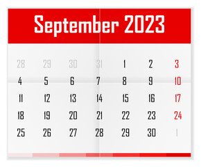 Calendar September 2023