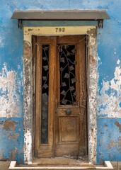 old wooden door