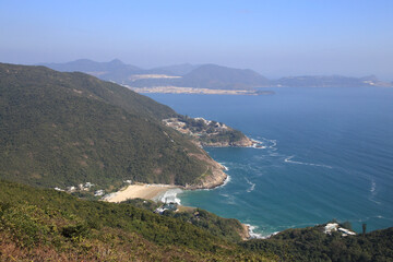 coastal landscape in Stanley, Hong Kong  - obrazy, fototapety, plakaty