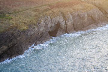 Golden hour cliffs