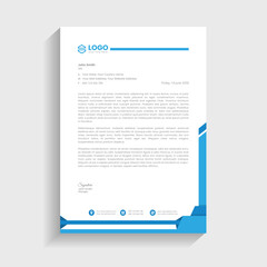 unique concept letterhead template