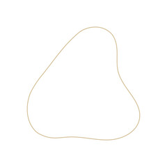 Abstract element organic shapes and hand draw line in pastel earth tone colors isolated on transparent background. Minimal modern design elements.