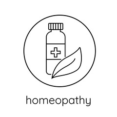 Line icon homeopathy