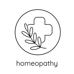 Line icon homeopathy