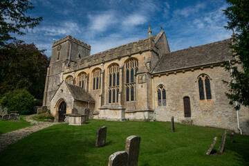 Fototapeta premium 12th Century Church of St Andrew, Chedworth