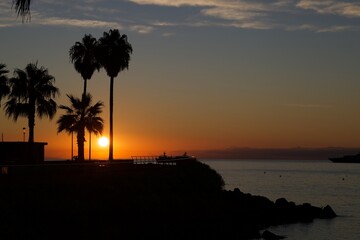 Obraz premium sunset at the beach