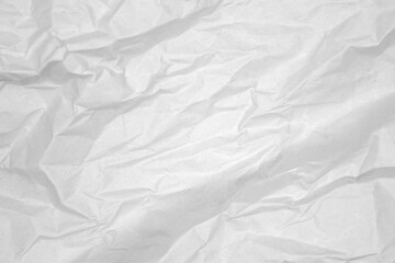 しわくちゃな白い紙のテクスチャ素材