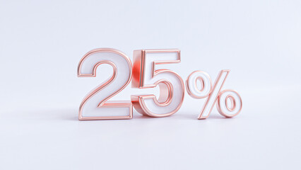 sale background 25 percent 3d