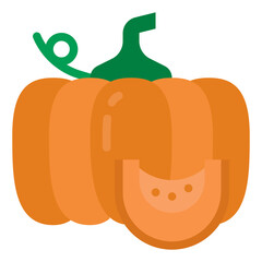 pumpkin flat icon