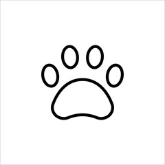 Paw icon. Paw Print icon. vector illustration on white background