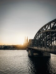 bridge at sunset